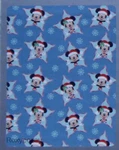 Disney 100 Mickey Mouse Christmas Blue Fleece Super Soft Travel Blanket 45X55. Fixed Price $26.99.