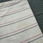 Vintage Medline Company Hospital Baby Blanket Pink Blue Stripe White Receiving. Fixed Price $14.99.