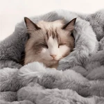 For Indoor Cats Ultra Soft Plush Faux Fur Kitten Blankets Machine.... Fixed Price $30.88.