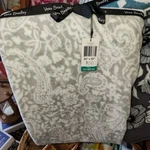 New Vera Bradley Eden Paisley Neutral Gray Soft Plush Throw "80X50" Cozy Blanket. Fixed Price $50.00.
