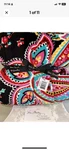 Vera Bradley Parisian Paisley Black Fleece Blanket Throw Retired #12408-340 Rare. Fixed Price $57.00.