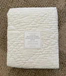 Restoration Hardware Belgian Linen Diamond Stitch Quilt Standard Sham Ivory. Fixed Price $55.99.