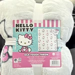 Hello Kitty Silk Touch Throw Blanket 100% Polyester 60X70IN White Pink. Fixed Price $40.00.