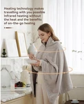 Zireot Cordless Heated Blanket W/ Battery Pack Gray Usb Rechargeable Open Box. Fixed Price $49.99.
