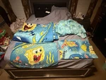 2009 Nickelodeon Spongebob Twin Bed Set! Fitted,flat,pillowcase&comforter Rare!. Fixed Price $149.99.