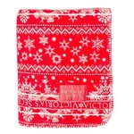 New Victorias Secret 50X60 Fleece Blanket Fair Isle Snowflake Holiday Sherpa. Fixed Price $29.99.