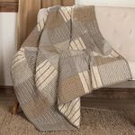 Farmhouse 60"X50" Block Throw Grey Rod Pocket Patchwork Sawyer Decor Vhc Brands. Fixed Price $89.95.