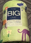 New The Big One Supersoft Plush Throw 5' X 6 Spring Dogs -shelf. Fixed Price $17.49.