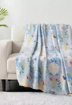 Infinity Home Pink Printed 50 X 60 Throw. Gnomes Mother Day Gift. Fixed Price $7.11.