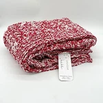 Nicole Miller Artelier Eryn Chenille Throw Blanket Chili Pepper Red & Ivory New. Fixed Price $39.99.