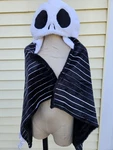Disney Nightmare Before Christmas Jack Skellington Hooded Wearable Blanket 30X50. Fixed Price $12.99.
