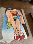 Wonder Woman Wearable With Sleeves Cozy Blanket In One Size. Fixed Price $50.00.