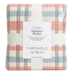 Threshold Matelass Blanket Full/queen Plaid Reversible Soft Midweight New. Fixed Price $16.00.