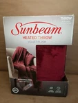 Sunbeam Heated Throw Velvet Plush 50" X 60" 3 Settings Hour Auto Off. Fixed Price $64.69.