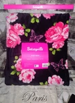 Betsey Johnson Rock&rose Pink/blk/green/white Warm Soft Plush Throw 50X70 Nwt. Fixed Price $49.00.