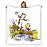 New! Calvin And Hobes Soft Warm Single-side Printing Flannel Fleece Blanket. Fixed Price $50.00.