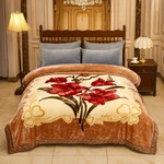 Korean Mink Fleece Organic King Blanket, 2 Ply Reversible Silky Soft Plush Warm. Fixed Price $95.00.
