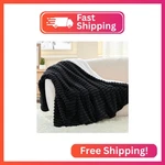Infiixso Sherpa Throw Blanket For Couch - Super Soft & Warm Striped Fleece. Fixed Price $25.17.