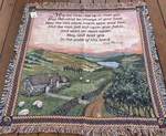 Mww Blessings Of Ireland Tapestry Throw Blanket Country Cottage Irish Cotton Usa. Fixed Price $45.96.