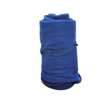 Fleece Sleeping Bag Zips Open As Blanket Blue Polyester Camping Travel 74". Fixed Price $28.00.