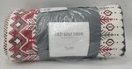 Martha Stewart Collection Red 50 X 60 Cozy Quilted Throw. Fixed Price $29.99.