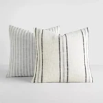 2-PACK Yarn-dyed Patterns Gray Throw Pillows Becky Cameron,. Fixed Price $59.40.