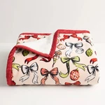 Cuddl Duds Plush Sherpa Throw Blanket Christmas Bows New. Fixed Price $35.00.