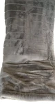 Frontgate Luxury Faux Fur Throw Blanket 50X70 Inches Gray Channeled. Fixed Price $99.99.