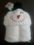 Snowman Hooded Blanket W/ Built-in Hand Mitts 40 X 50 Pillowfort Nwt. Fixed Price $19.95.