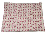 By Marlo Lorenz Throw Blanket 50X70 Inches Pink Peace Sign Flowers. Fixed Price $13.50.