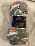 Noble House Unicorns & Rainbows Novelty Plush Throw Blanket 50" X 60 Super Soft. Fixed Price $14.79.