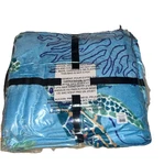 Vera Bradley Essential Throw Blanket Turtles And Coral Blue Sealed Htf 50X80. Fixed Price $44.96.