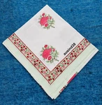 Home Decor Hand Block Print Natural Color Double Bed Sheet With 2 Pillow Covers. Fixed Price $82.92.