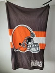 Cleveland Browns Fleece Throw Blanket 4' X 3' Northwest Some Staining Look. Fixed Price $14.39.