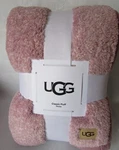 Ugg Classic Fluff Throw Blanket Reversible Mauve Pink Super Soft 50" X 70" New. Fixed Price $65.00.