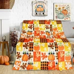 Fall Throw Blanket For Couch 50"X60" Cozy Flannel Autumn Pumpkin Maple Leaf A.... Fixed Price $18.10.