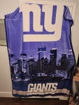Limited Edition 2014 New York Giants 60" X 80" Royal Plush Blanket By Northwest. Fixed Price $39.95.