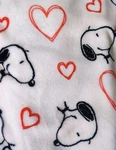 Snoopy Berkshire Pink Hearts Love Plush Blanket 60X70. Fixed Price $42.50.