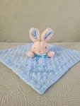 My 1ST Easter Bunny Rattle Lovey Tan Blue Embroidered Security Blanket Wal-mart. Fixed Price $15.99.