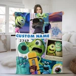 Customized Monsters, Inc Blanket Personalized Flannel Couch Nap Bedding. Fixed Price $59.98.