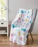Serafina Easter Eggs Velvet Fleece Throw Blanket Aqua Pink Purple Yellow Nwop. Fixed Price $19.99.