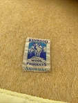 Vintage Kenwood Arondac 100% Wool Blanket 90 X 75 Full Double Gold Satin Trim. Fixed Price $49.00.