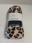 Mainstays Leopard Print Fleece Throw/blanket 50" X 60" Bnwt!. Fixed Price $8.90.