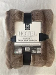 Member's Mark Hotel Premier Collection Luxury Faux Fur Throw Taupe Chinchilla. Fixed Price $60.00.