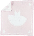 Barefoot Dreams Cozychic Scalloped Receiving 30" X 32", Pink & White Tutu. Fixed Price $100.00.
