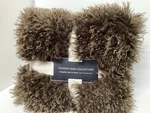 Hudson Park Collection Mongolian Faux Fur Throw 50 X70 Brown New $280. Fixed Price $130.00.