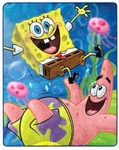 Nikelodeon Spongebob Squarepants Jumping Jellyfish Silky Soft Throw Blanket. Fixed Price $16.99.