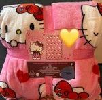 Hello Kitty Valentines Hearts Plush Blanket Twin 60X90IN. Fixed Price $45.00.