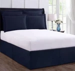Magic Skirt FRE24514NAVY03 In. Tailored Microfiber - Queen. Fixed Price $34.99.