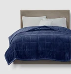 Madison Park Blue Reversible Heiq Smart Temp Down-alternative Blanket, Twin'. Fixed Price $26.99.